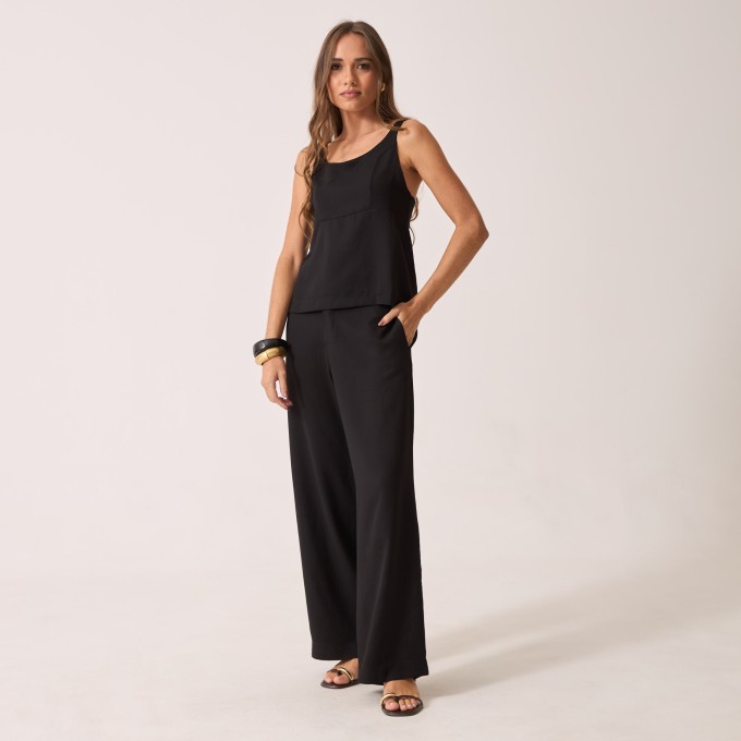 Blusa Crepe com Alças Antonella