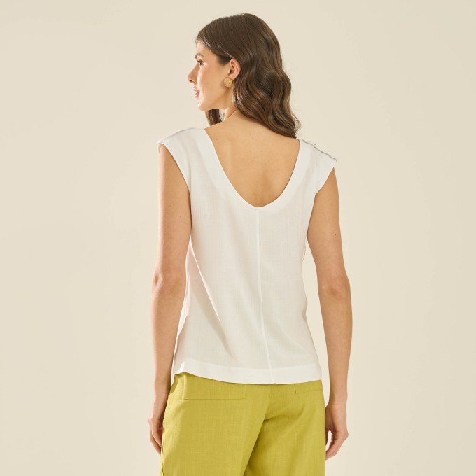Blusa Viscolinho Ana Eliza