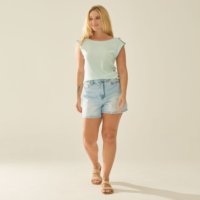 Blusa Viscolinho Ana Eliza