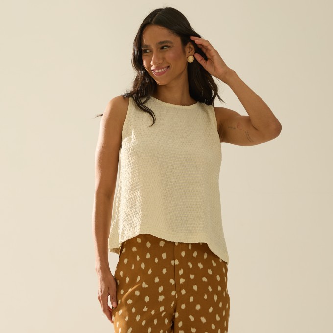 Blusa Tecido Anarruga Andressa