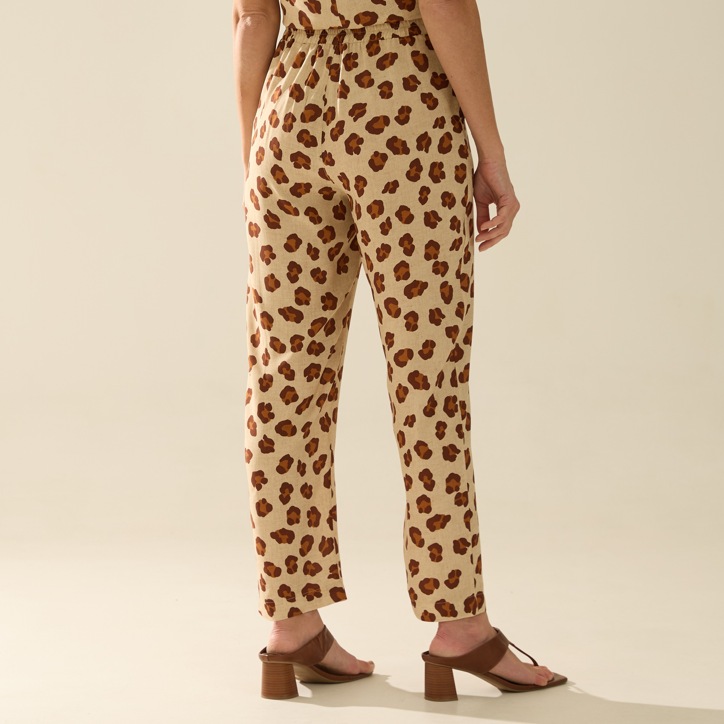 Calça Viscose Estampada Cecília
