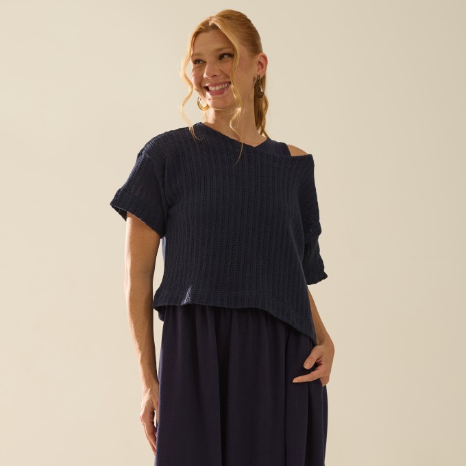Blusa Malha Tricot Mia