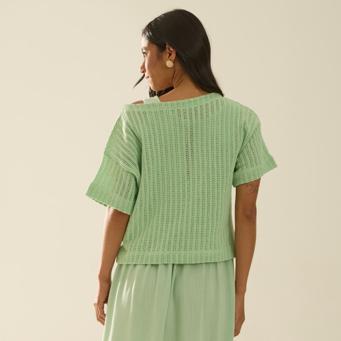 Blusa Malha Tricot Mia