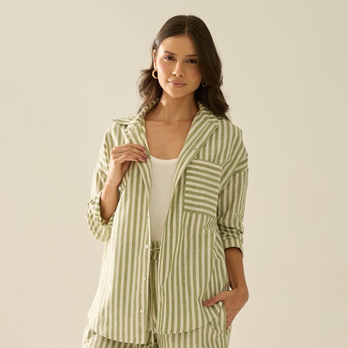 Camisão Listrado Vivian