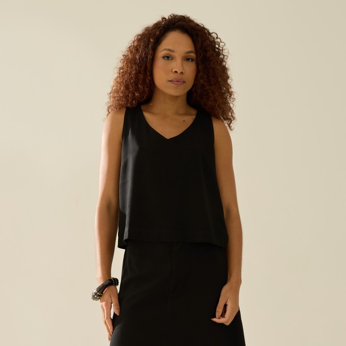 Blusa De Tecido Leandra