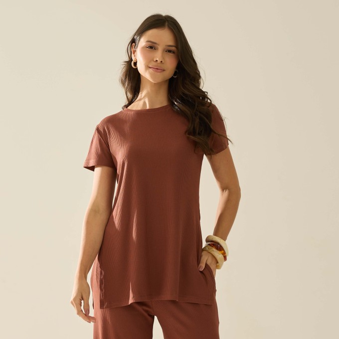 Blusa Canelada Melinda